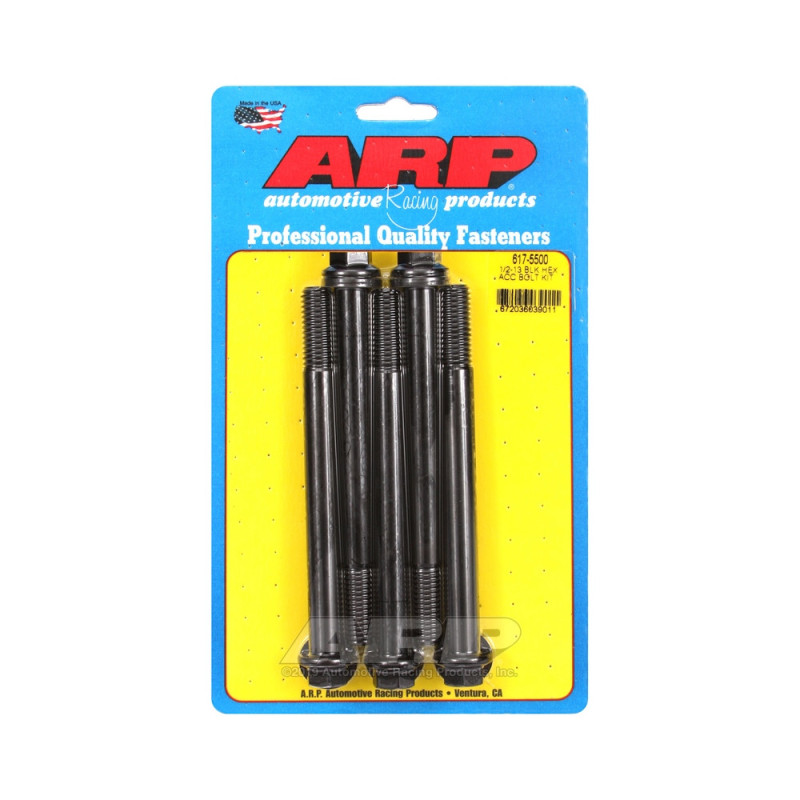 Set de șuruburi și piulițe universale ARP 1/2-13 – Șuruburi hexagonale cu finisaj negru oxidat, x5 - ARP-617-5500 - 617-5500 - 3666618191805